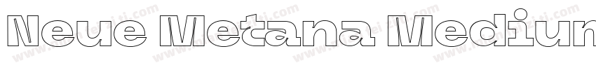 Neue Metana Medium字体转换
